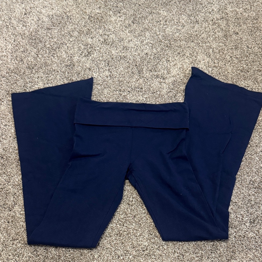 Discontinued PINK Victoria's Secret Vintage Foldover Cotton Flare Leggings